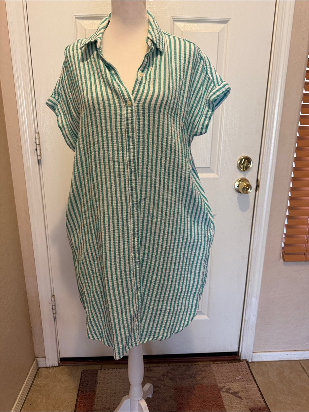 Seersucker Summer Dress